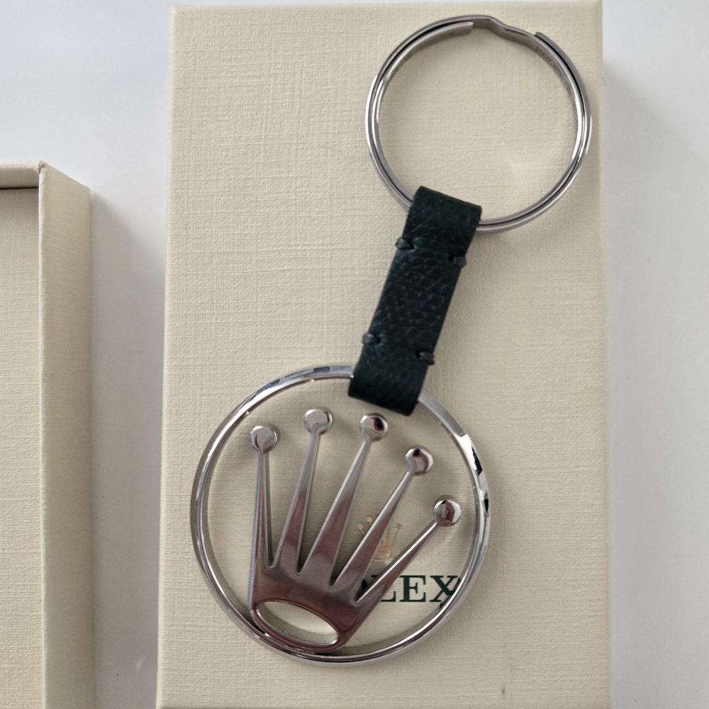 Rolex Silver and Green Keychain *Brand New & Genuine